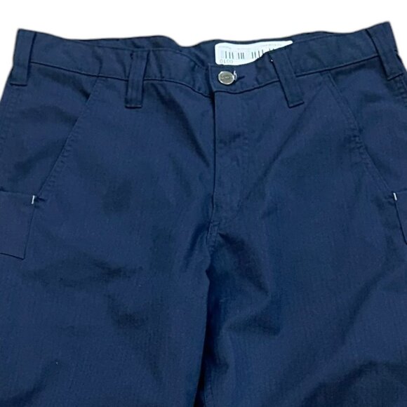 Carhartt Rugged Flex Relaxed Fit Navy Work Canvas Pants Size‎ 30x30 #74533-20 - Picture 2 of 7
